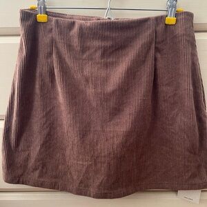 Halara Brown Corduroy Skirt